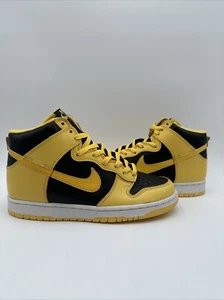 Nike Dunk High Le Black Bright Goldenrod 1999 Size 9 Brand New 630335-071 - Picture 1 of 24