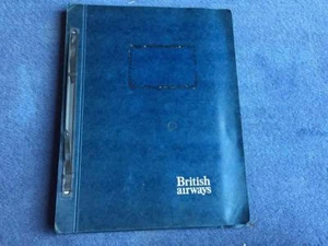 Ein Fotokopie Von British Airways Concorde Original On Board Catering Manuell - Bild 1 von 1