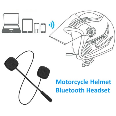 Helmet Headset Stereo Dual Earbuds Wireless Bluetooth for Motorcycle Bike Sports - Image 1 of 4