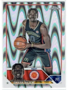 2023 #61 Omaha Biliew Topps Chrome McDonald's All American RayWave Refractors - Picture 1 of 2