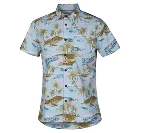 New Hurley (BOYS) Outrigger Smiley Short Sleeve Shirt RHRL-195 - Picture 1 of 2