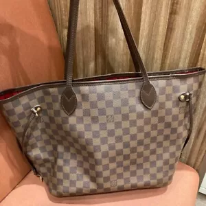 LOUIS VUITTON SP0191 Damier Ebène Neverfull MM Tote Bag Shoulder Bag Used - Picture 1 of 13