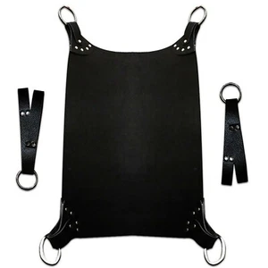 100 % echtes Rindsleder Bondage hängende Schaukelschlinge Hängematte Erwachsene BDSM Fetisch Sex - Bild 1 von 5