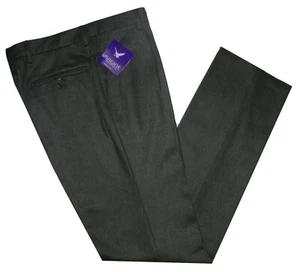Hose Herren Flanell Wollmischung 46 48 50 52 54 56 58 60 Grün Made IN Italy - Bild 1 von 1