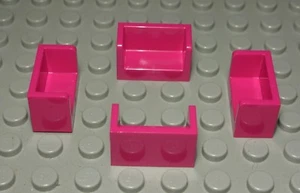 LEGO Plaque Angle 1x2 Rose Foncé 4 Pièce ( 1492#) - Picture 1 of 1