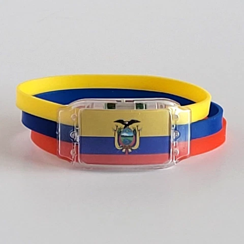 National Flag LED Silicone Bracelet Glow ECUADOR - New Cover