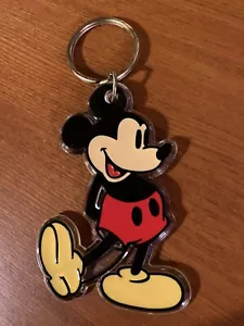 Vintage Walt Disney Productions Plastic Mickey Mouse 3 1/2 inch Key Chain - Picture 1 of 5
