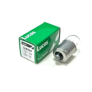 Lucas LLB207 Clear Bayonet Fit 12V Side Light Bulb, 5W R5W BA15S Pack of 10 - Picture 1 of 1