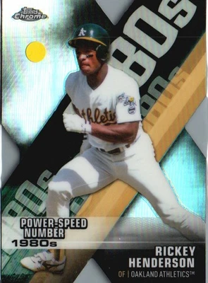 2020 Topps Chrome #DOD-3 Rickey Henderson Decade of Dominance Die Cut - Imagem 1 de 2
