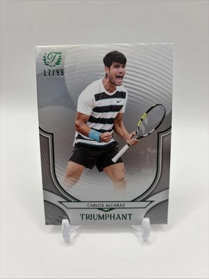 Carlos Alcaraz 2025 Topps Triumphant Tennis Foil /99 GRAN SLAM CHAMPION - Image 1 of 2