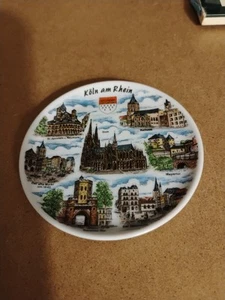 PLATO DE PORCELANA VINTAGE - KOLN AM RHEIN - - ALEMANIA OCCIDENTAL COMO NUEVO ¡extremadamente raro!! - Imagen 1 de 3