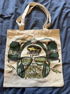 DOGFISH HEAD BREWERY vinyl record TOTE BAG craft beer brewing Music Problem - Picture 1 of 7