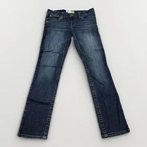 Pantalones de mezclilla ajustados Bayla cortos para mujer Aeropostale 7/8 azules lavados a la piedra - Imagen 1 de 13