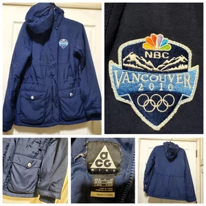 Chaqueta Nike ACG Vancouver 2010 Juegos Olímpicos Mujer Pequeña Azul Con Capucha Invierno NBC Esquí - Imagen 1 de 23