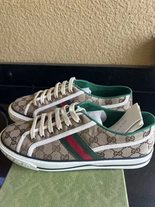 MEN'S GG GUCCI TENNIS 1977 SNEAKERS - Picture 1 of 6