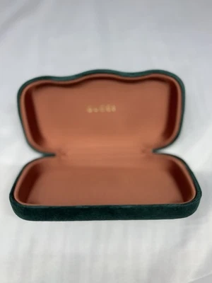 GUCCI Terciopelo Cubierta Verde Gafas Gafas Gafas Estuche Foto 1 de 4