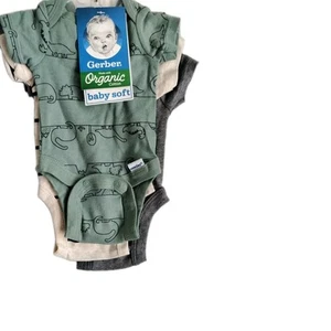 Premature Premium T-shirts One Piece Gerber Multicolor Onesie Set 3 pc NEW! NWT - Picture 1 of 4