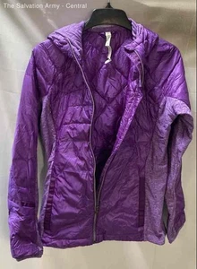 Lululemon Athletica Womens Purple Long Sleeve Full-Zip Puffer Jacket Size 12 - Picture 1 of 6