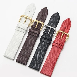 Armband Lederarmband Uhrenarmband Armband 20 Mm Eidechsenprägung 18 Mm Veau ∧ - Picture 1 of 20