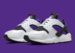 Nike Air Huarache "Womens Size 6" Shoes DH4439 105 White Purple - Picture 1 of 6