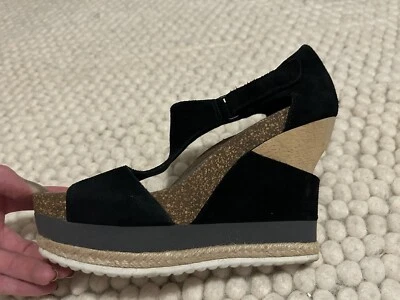 Sandalia de cuña con plataforma Tsubo Ravn gamuza corcho 7,5 Foto 1 de 4