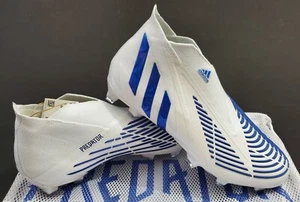 Adidas Predator Edge + FG, blanco/azul, talla 8 (GV7375) - Imagen 1 de 12