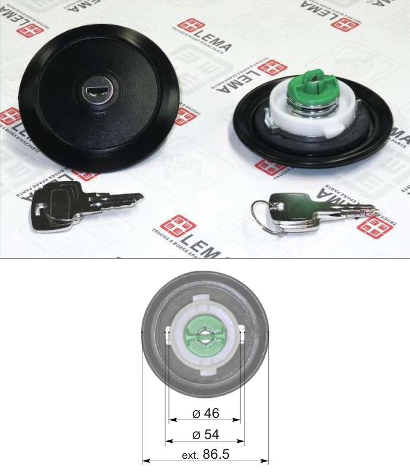 TAPPO CARBURANTE NISSAN CABSTAR RENAULT MAXITY DAL 2006 In Poi - Image 1 of 1