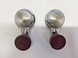 OEM GM Set of 2 Maroon Vent Window Crank Handles 5289 1967-82 Chevy Cars (663) - Picture 1 of 16