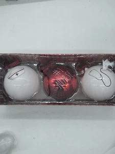 Rae Dunn - Set of 3 Christmas Ornaments - #1 Nurse 4” D - Red and white - Picture 1 of 5