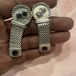 Dice Craps Silver Tone Cuff Links las vegas snake eyes gambling bet casino games - Picture 1 of 5