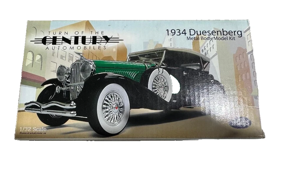 TESTORS 1:32 SCALE DIECAST 1934 DUESEBERG METAL BODY KIT TURN OF THE CENTURY - Image 1 of 4