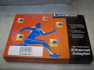 Tarjeta Ethernet LANSTAR 16 bits 100 MBPS 10BaseT y 10Base2 para PC - Nuevo stock antiguo - Imagen 1 de 2
