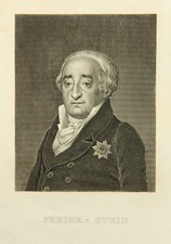 Unknown (19th century), Karl vom und zum Stein (*1757), engraving romanticism