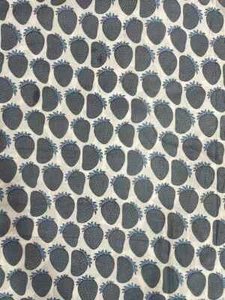 25 Yards Fabric Indian White Floral Hand Printed Cotton Fabric Sewing Fabrics - Picture 1 of 4