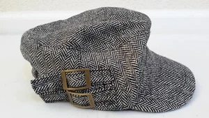 Target Women Visor Beret Gatsby Newsboy Cabbie Hat/Buckle Adjustable Side Band - Picture 1 of 8