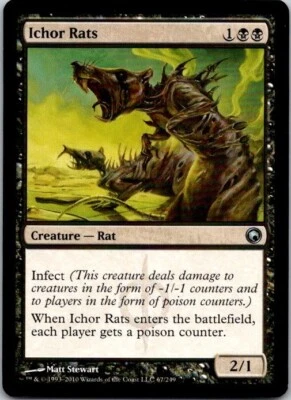 Magic the Gathering MTG Ichor Rats Scars of Mirrodin NM ref.M080 - Image 1 of 3