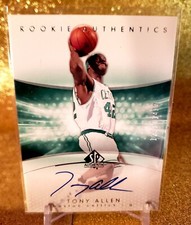2004-05 SP Authentic Rookie Authentics /1499 Tony Allen #163 Auto RC Celtics