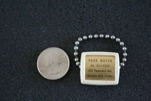 Vintage Salesman Sample Park Motor Sample 625 Ivory Keychain Key Ring #21856 - Picture 1 of 2
