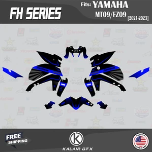 Kit Gráficos para YAMAHA MT-09 y FZ-09 (2021-2023) Fh - AZUL - Imagen 1 de 6