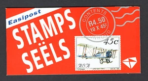 M25842 South Africa 1993 SGSB24b Aviation booklet back information in red box - Picture 1 of 1
