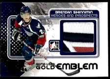 2011-12 IN THE GAME USED GOLD EMBLEM BRENDAN SHINNIMIN
