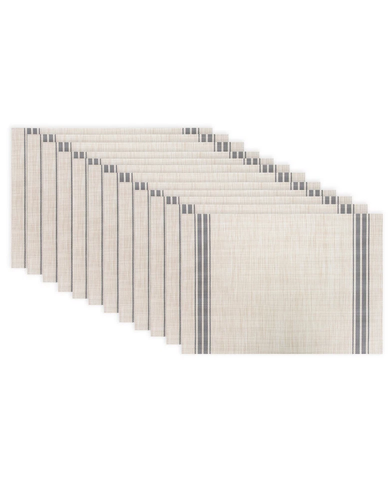 Juego de doce manteles individuales tonales reversibles para interiores y exteriores RITZ Foto 1 de 4