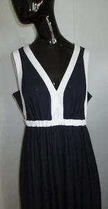 Soft Surroundings Size M 100% Cotton Sleeveless V-Neck Maxi Full Dress - Picture 1 of 7