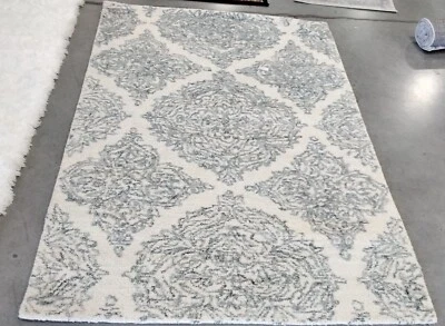 IVORY / BLUE 4' X 6' Back Stain Rug, Reduced Price 1172743383 ABT346M-4 - Imagem 1 de 4