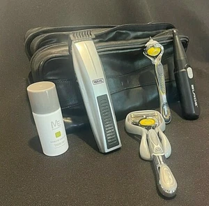 Wahl and Blade Trimmers Battery plus Gilette Razors (2), Travel Bag and Cream - Picture 1 of 8