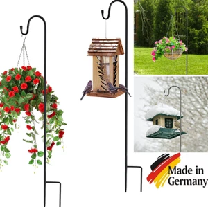 2xGarten Schäferhaken 150cm Metall Gartenstab mit Haken Laternenstab Hirtenhaken - Bild 1 von 16
