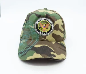 United States Navy Camo Adjustable Hat Cap US USA Military Men Women Green Brown - Picture 1 of 14