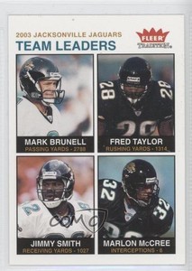 2003 Fleer Tradition Team Leaders Mark Brunell Fred Taylor Jimmy Smith #253