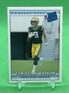 Christian Watson #12 2022 NFL Instant Rated Rookie Retro RC - Green Bay Packers - Picture 1 of 3