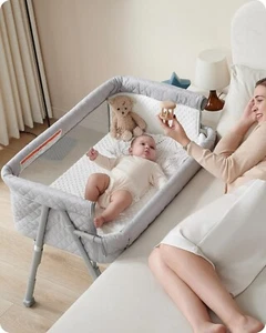 Cuna para dormir, cuna para recién nacido, moisés para bebé mesita de noche - Imagen 1 de 7